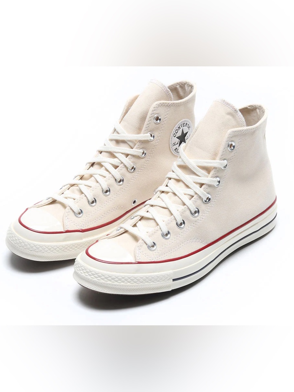 Women’s Converse All Star High Top Cream Sneakers Size 8 Brand New
